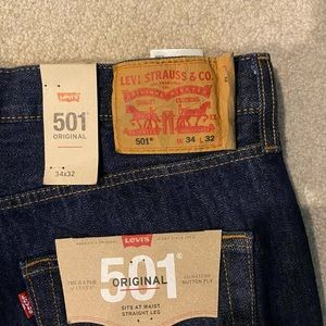 Levi’s 501 men’s jeans new 34 X 32